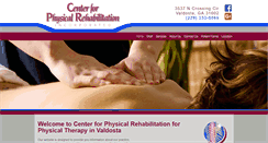 Desktop Screenshot of centerforphysicalrehab.com