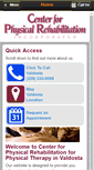 Mobile Screenshot of centerforphysicalrehab.com